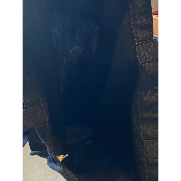 Walmart Black Reusable Tote Shopping Bag 13x14x7 Eco Grocery Bag Minimal Wear - Picture 7 of 9